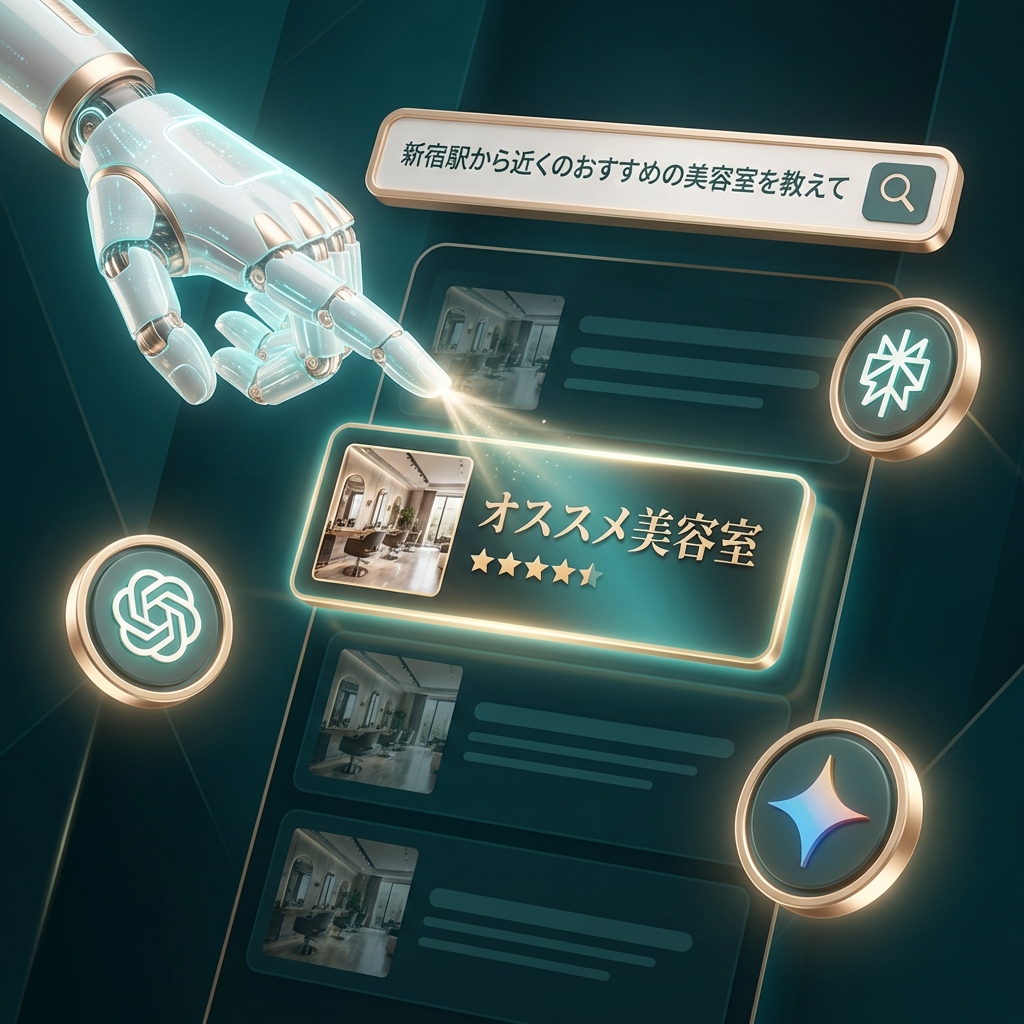 AIがあなたのサロンを選ぶイメージ